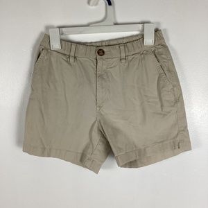 Chubbies Shorts Sky's Out Thighs Out 5.5" Inseam Khaki Beige Elastic Women’s M